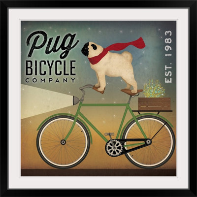" Pug On A Bike " by Ryan Fowler