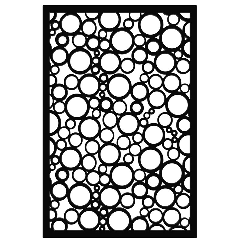 Paravent 48 po x 32 po, Noir
