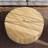 40.1"W Round Solid Wood Spacious Coffee Table Drum Table with Fluted Design-635121426-733274700