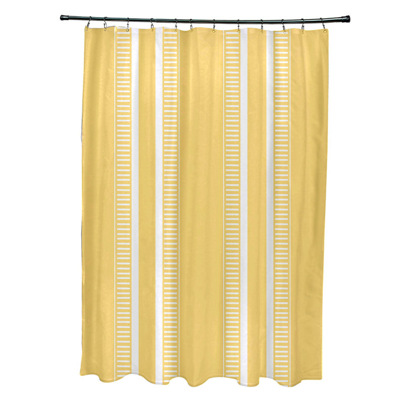 Rideau de douche simple Altrice, Jaune
