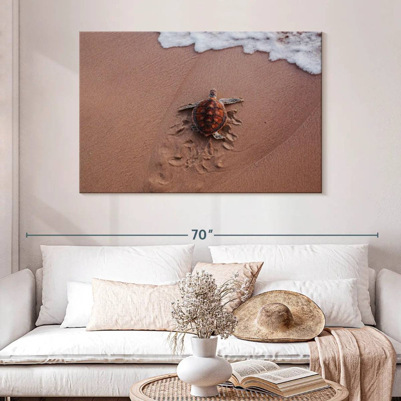 Brampt Turtle Footprints, 32" H x 48" W