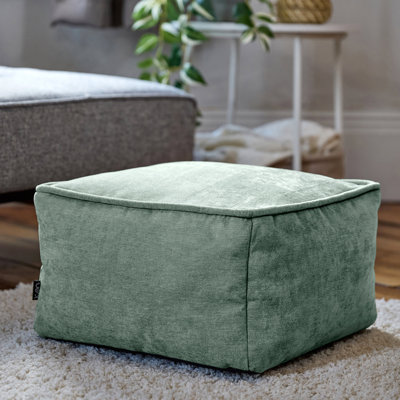 icon Amara Chenille Bean Bag Pouffe Natural