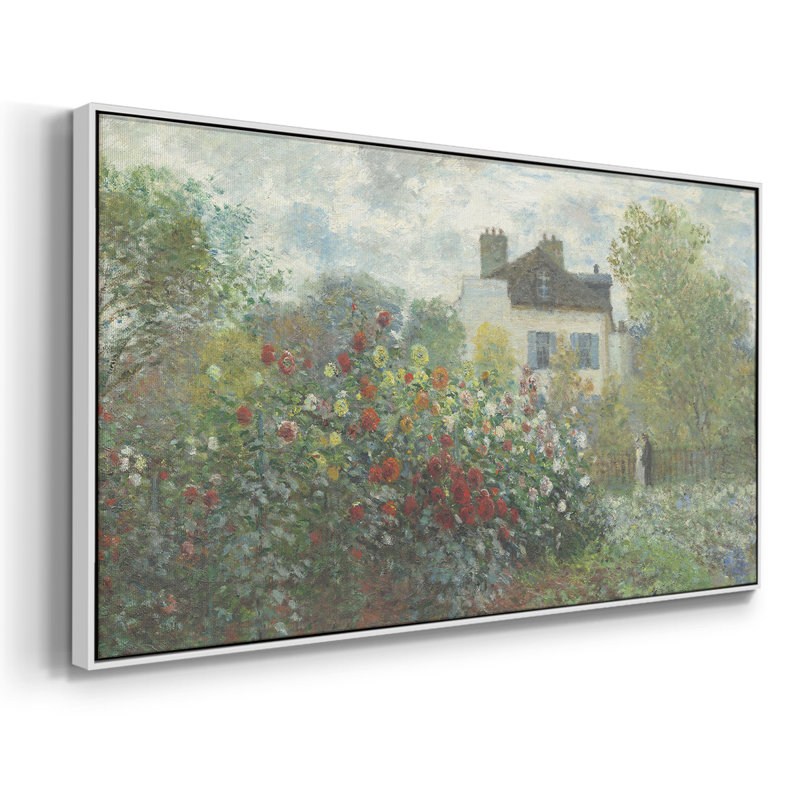 Série paysage - CCXLI- Toile tendue avec châssis tendue, prête à être accrochée, H 25 po x l 49 po, Blanc