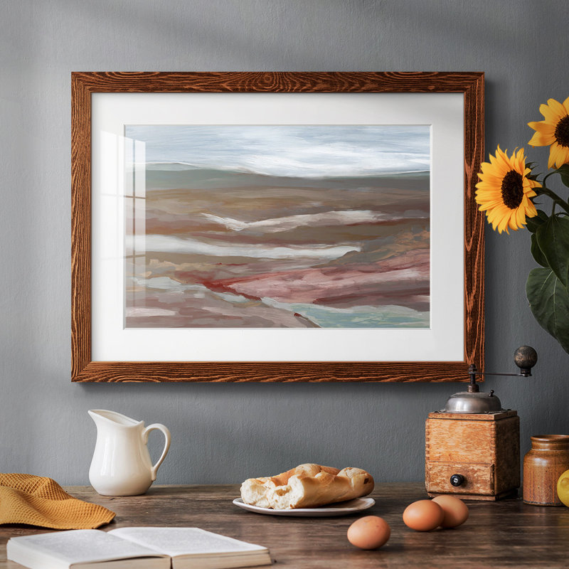 Valley Of Fall Framed On Paper Print, H 18 po x l 26 po x P 1,5 po, Érable