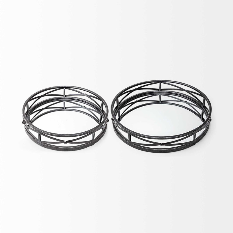 Baysden Glass Tray - Set of 2