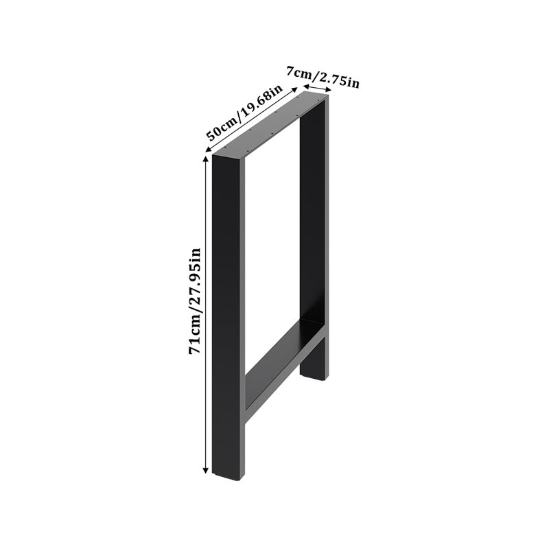 Jacksonburg Table Leg, 71cm H x 50cm W x 7cm D