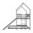 A Full-Over-Twin Bunk Bed Designed Like A House, Including A Slide, Integrated Ladder-106341972