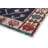 Moroccan Machine Made Power Loom Polyester Area Rug in Rust/Navy-78565290