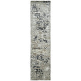 Hand Knotted Area Rug in Gray