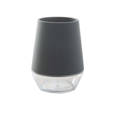 Kadien Gobelet en plastique transparent avec finition gris doux