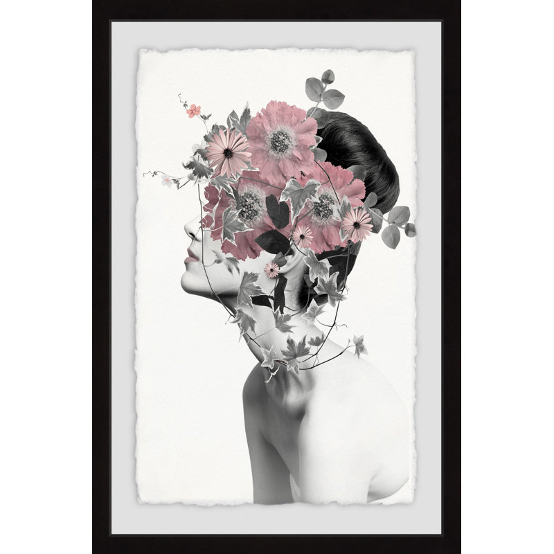Ahoskie «Floral Craze», reproduction d'impression encadrée, H 24 po x l 16 po x P 1,5 po