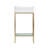 Pierre 19" Freestanding Bathroom Vanity with Open Shelf and Brushed Gold Metal Frame-59097691
