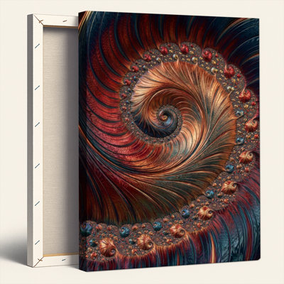 «Spiral Fractal», reproduction d'art sur toile, ensemble de 1