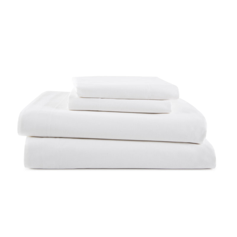 Martex 225 Thread Count Bed Sheets Light Weight, Soft Breathable Sheets, Brushed Cotton Rich Blend, Secure Fit, Wrinkle Resistant, Durable, Easy Care & Comfy Sheets