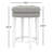 Shearson Swivel Upholstered Counter Stool with Solid Wood Frame