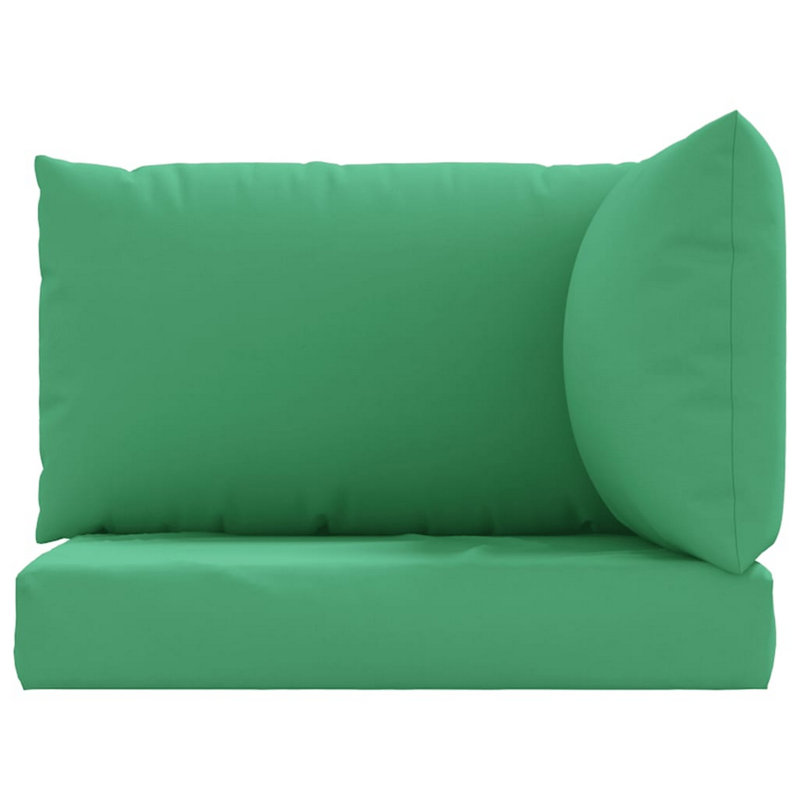 3 coussins d'extérieur pour canapé, tissu Oxford vert résistant à l'eau