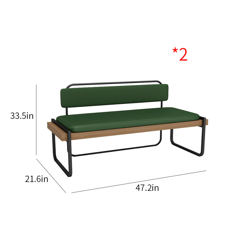 Banc rembourré en similicuir Lorinzo