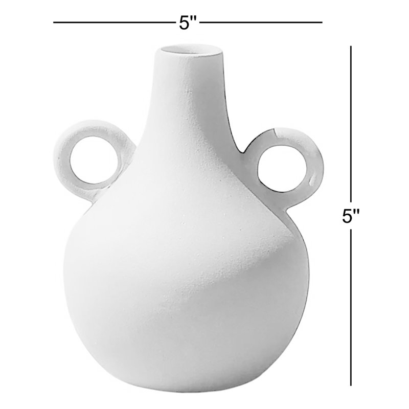 Harappan Vase - Belly, White