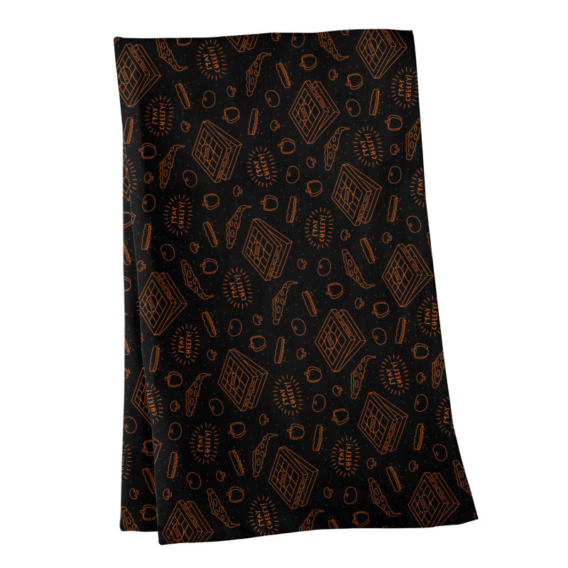 Mcguinness Tea Towel Kitchen Towel, Poly Twill, Orange