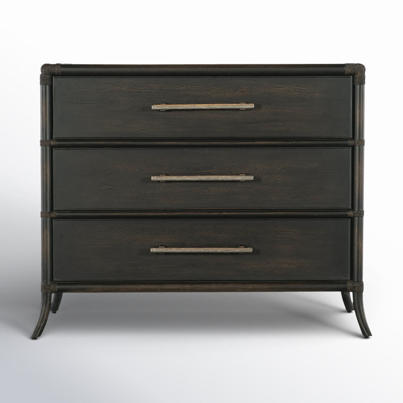 Retreat Pole Rattan Chest, Black Sand
