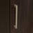 Engineered Wood Contemporary Corner Storage Cabinet With 5 Shelves, Brown