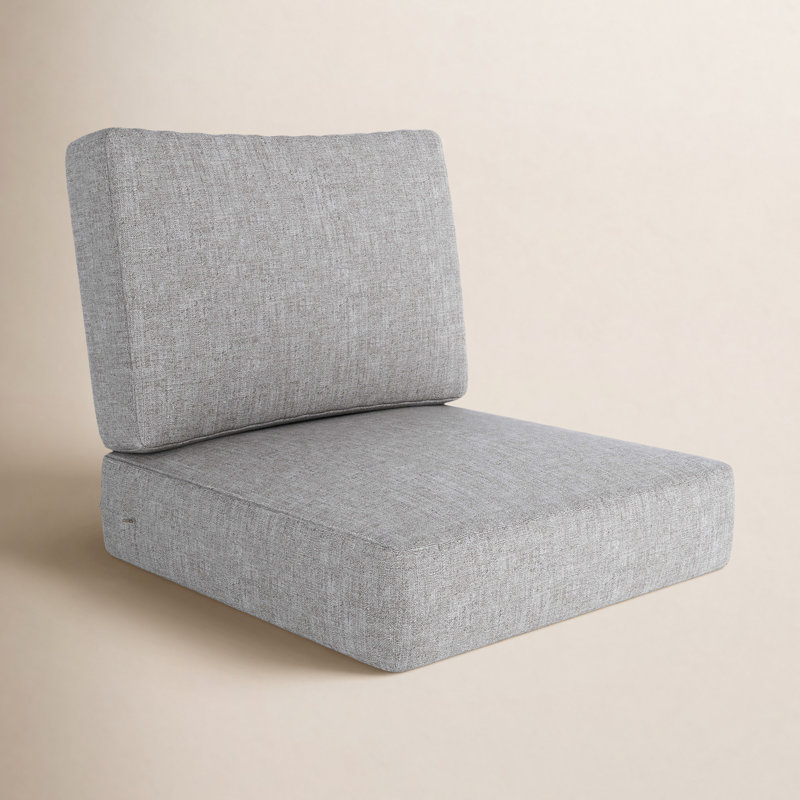 Coussin de siège extérieur Amala Sunbrella®, Sunbrella® toile granit, L 25 po x P 25,5 po