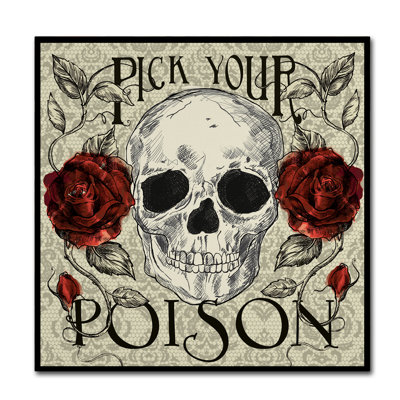 'Pick Your Poison' Graphic Art Print on Wrapped Canvas