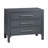 Warm Blue 3-Drawer Accent Chest