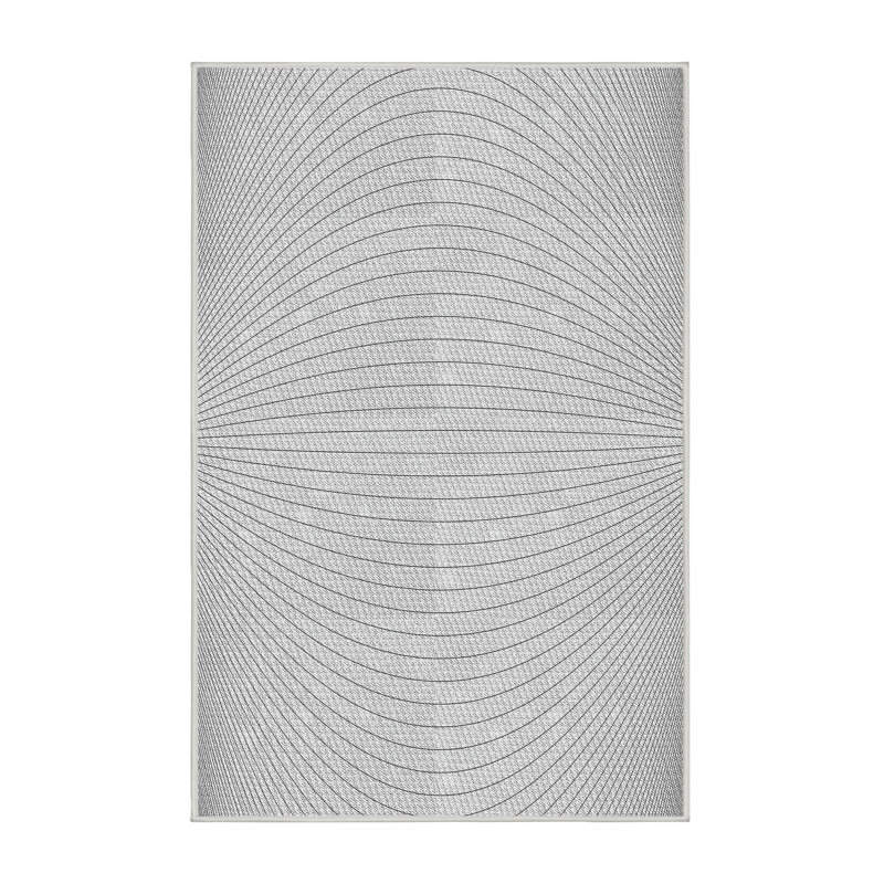 Tapis zone grise à motifs Highhouse, Rectangle 7 pi x 9 pi