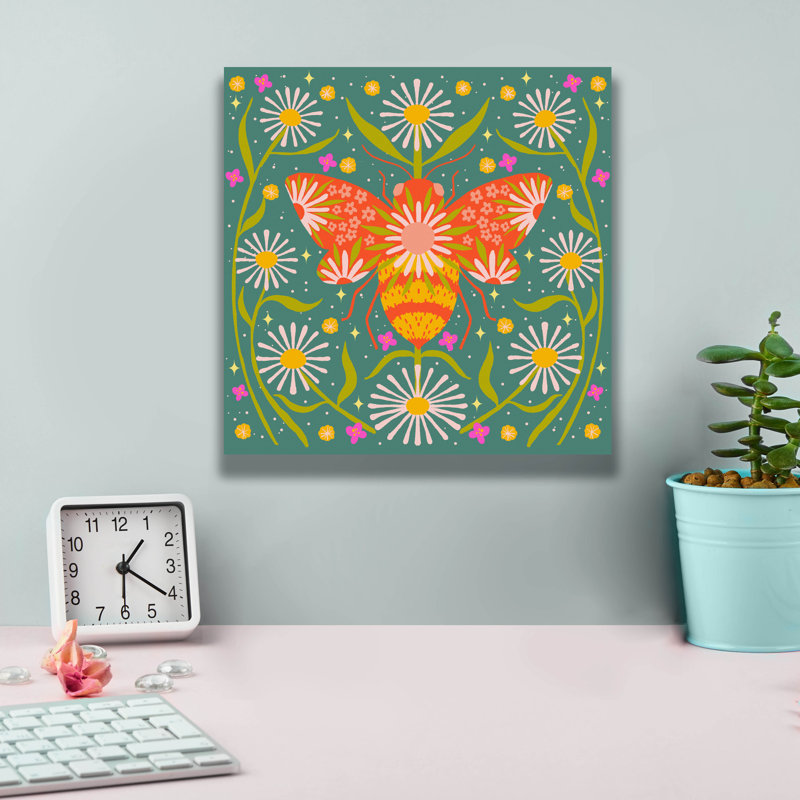 Art mural en toile August Honey® «Hey Honey Full Illustration» par Rachel Hallquist, 12 po x 12 po