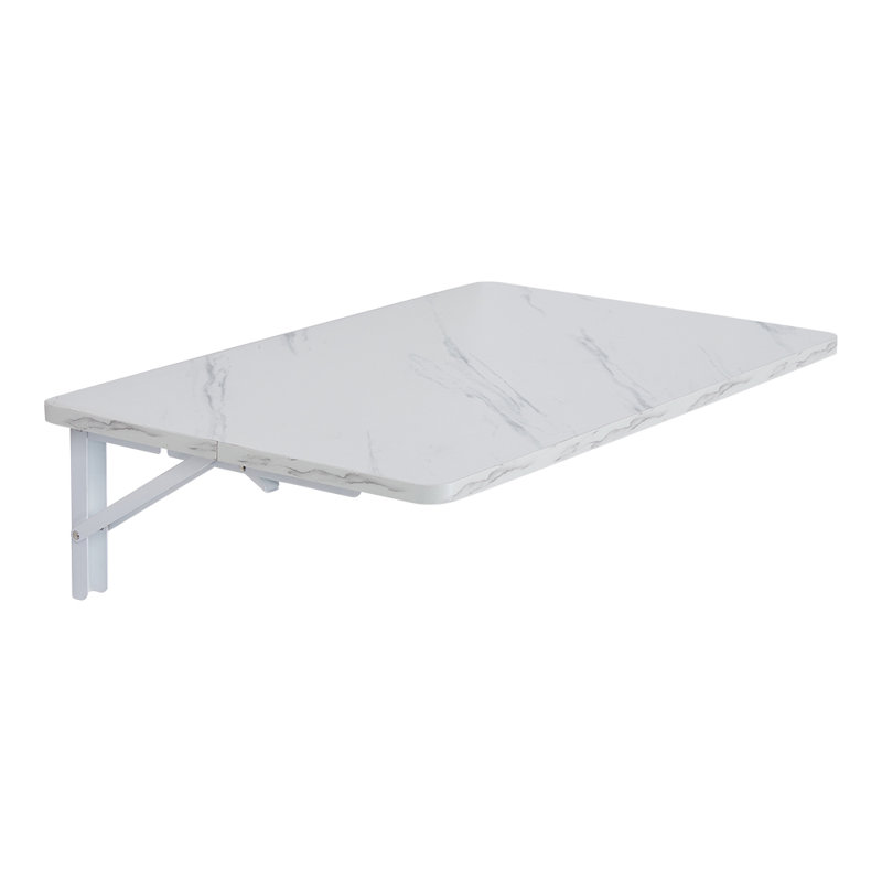 Marble Pattern Foldable Wall-Mounted Desk