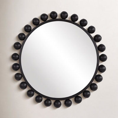 Asana Metal Round Wall Mirror