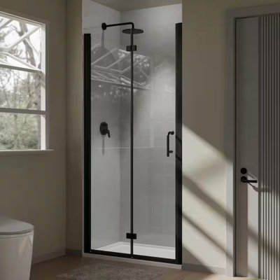 34'' - 35.38'' W x 72'' H Single Sliding Frameless Shower Door