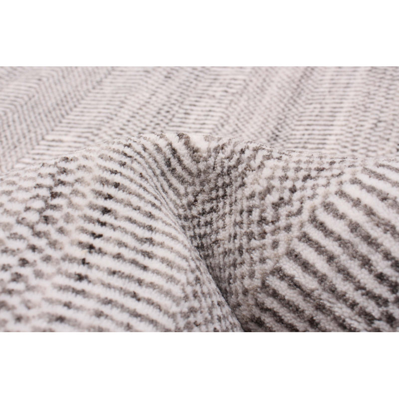 Tapis unique gris foncé 8 pi 2 po x 10 pi 1 po Philo