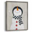 Festive Snowman II, reproduction encadrée - bois massif-304522452