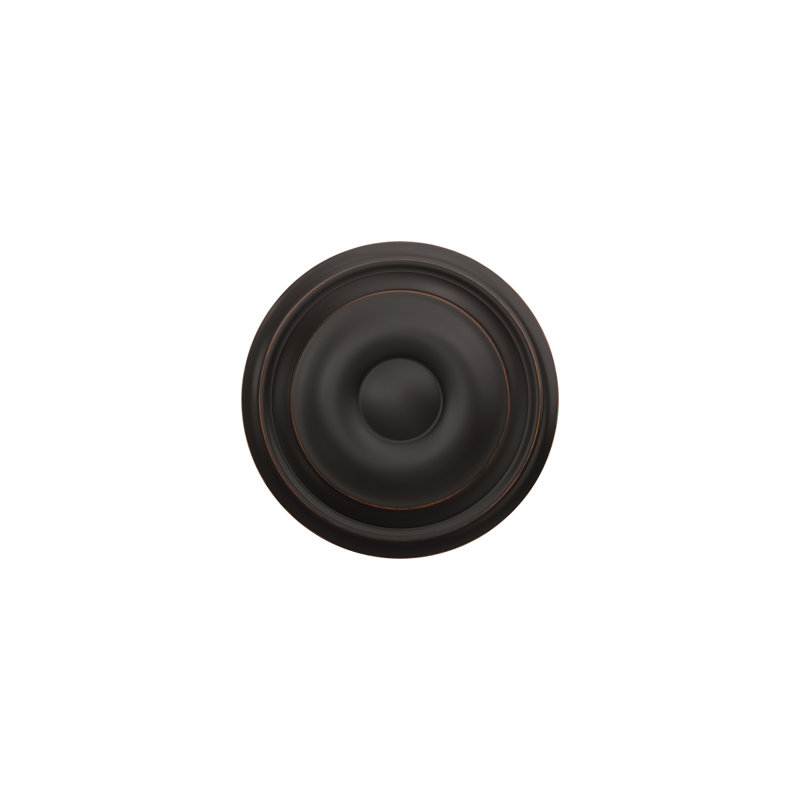 Georgian Knob Single Cylinder Keyed Entry Storeroom Lock, Aged Bronze, Yes, Keyed Alike