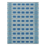Rug & Kilim’S Scandinavian Rug In Blue And Gray With Geometric Patterns
