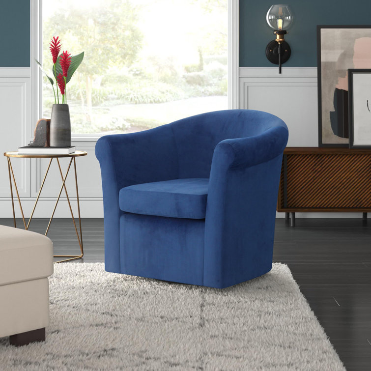 Anstett Upholstered Swivel Barrel Chair