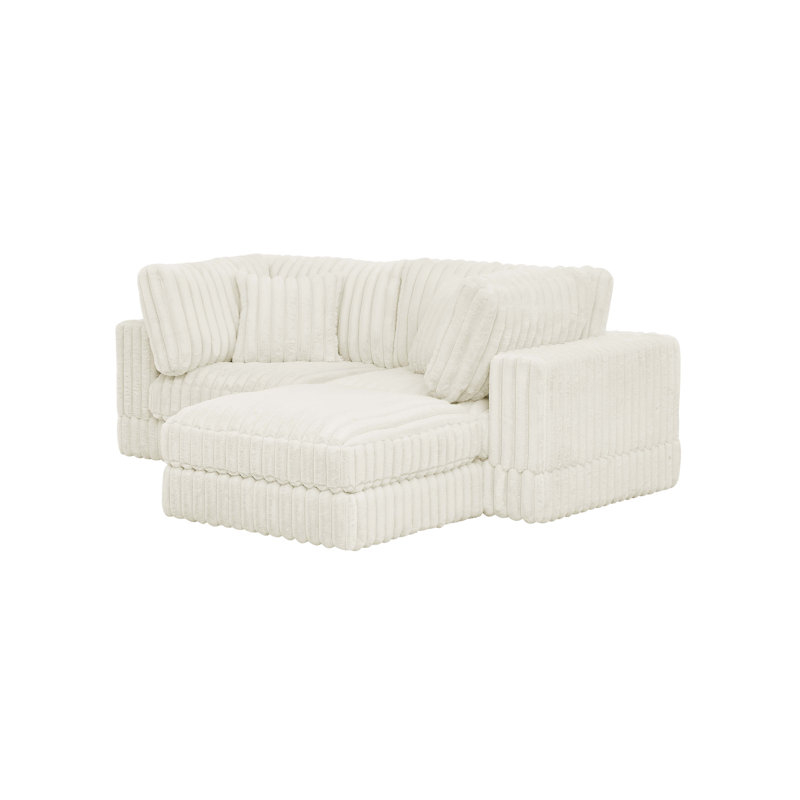 Cloud Haven Modular Sectional, Cream Corduroy
