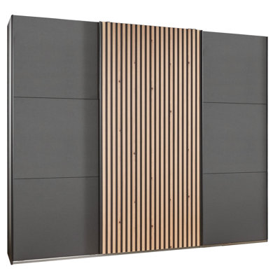 Adelinah 3 Door Manufactured Wood Wardrobe