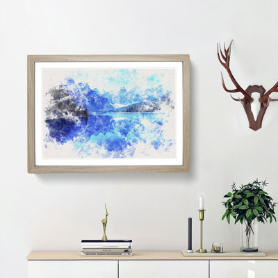 Moraine Lake in Banff Canada - Picture Frame Graphic Art Print on MDF