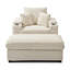 Chaise rembourrée avec repose-pieds Abegale-1037584730