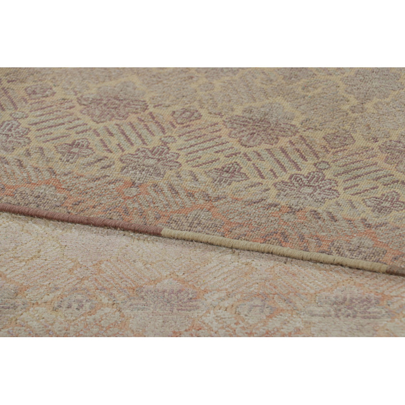 Handmade Silk and Wool Area Rug