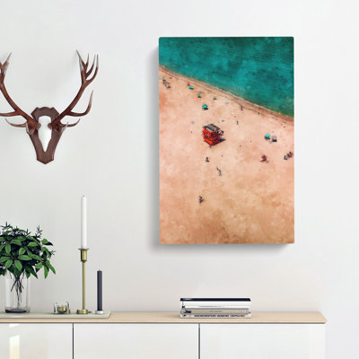 South Beach in Miami - Wrapped Canvas