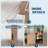 6x8FT Wooden Greenhouse with Cedar Frame & Polycarbonate Panels, Walk-in Roof Vent Design