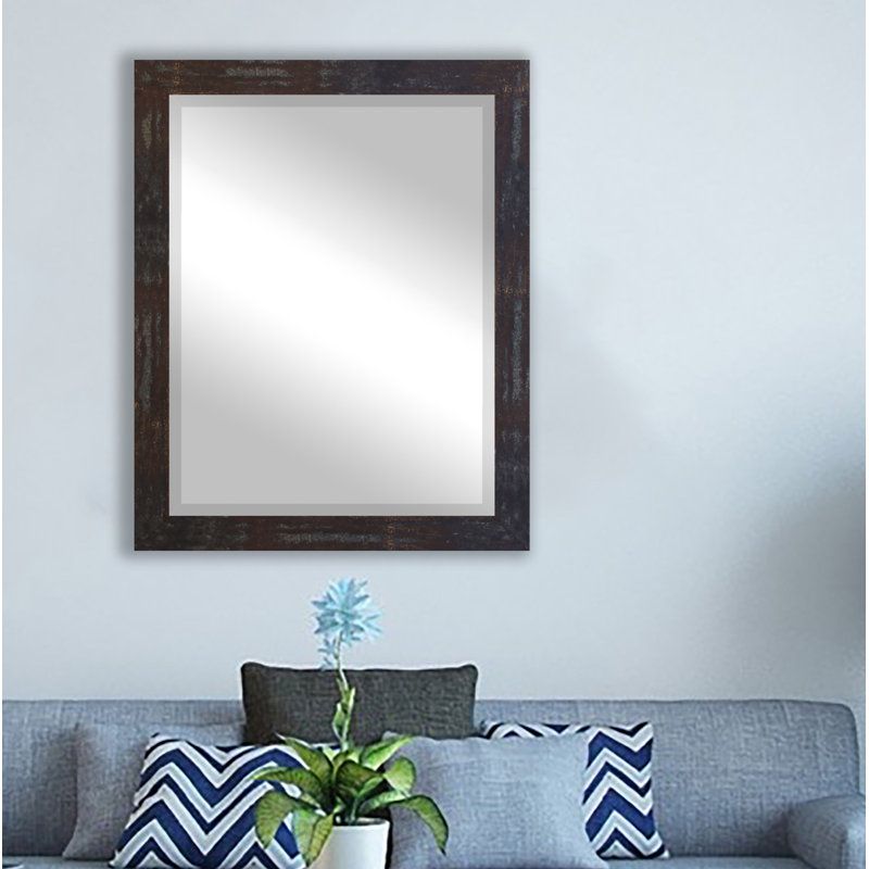 Lofgren Wood Flat Mirror, 32" H x 28" W