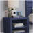 Blue Nightstand with Open Shelf-1489555585
