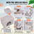 VEVOR Cat Tree 72" Cat Tower with 2 Cat Condos Sisal Scratching Post Light Grey-101925100
