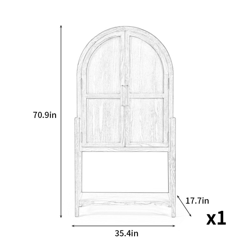 American Style Retro Simple Bookcase, Black