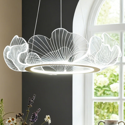 Led Dimmable Acrylic Chandelier